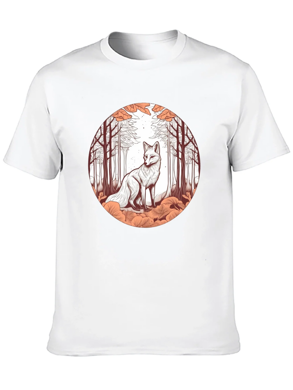Fox in Forest Graphic Tee - Unique Art T-Shirt product image 9