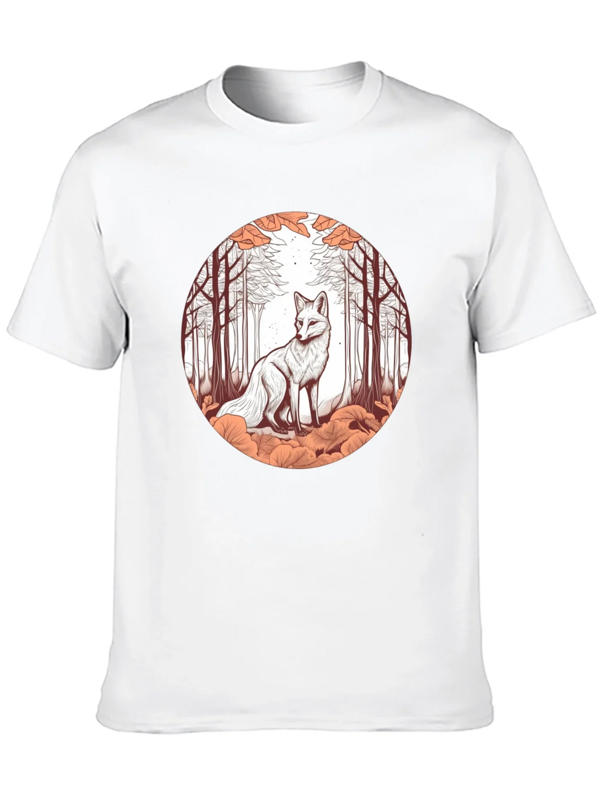 Fox in Forest Graphic Tee - Unique Art T-Shirt product image 9
