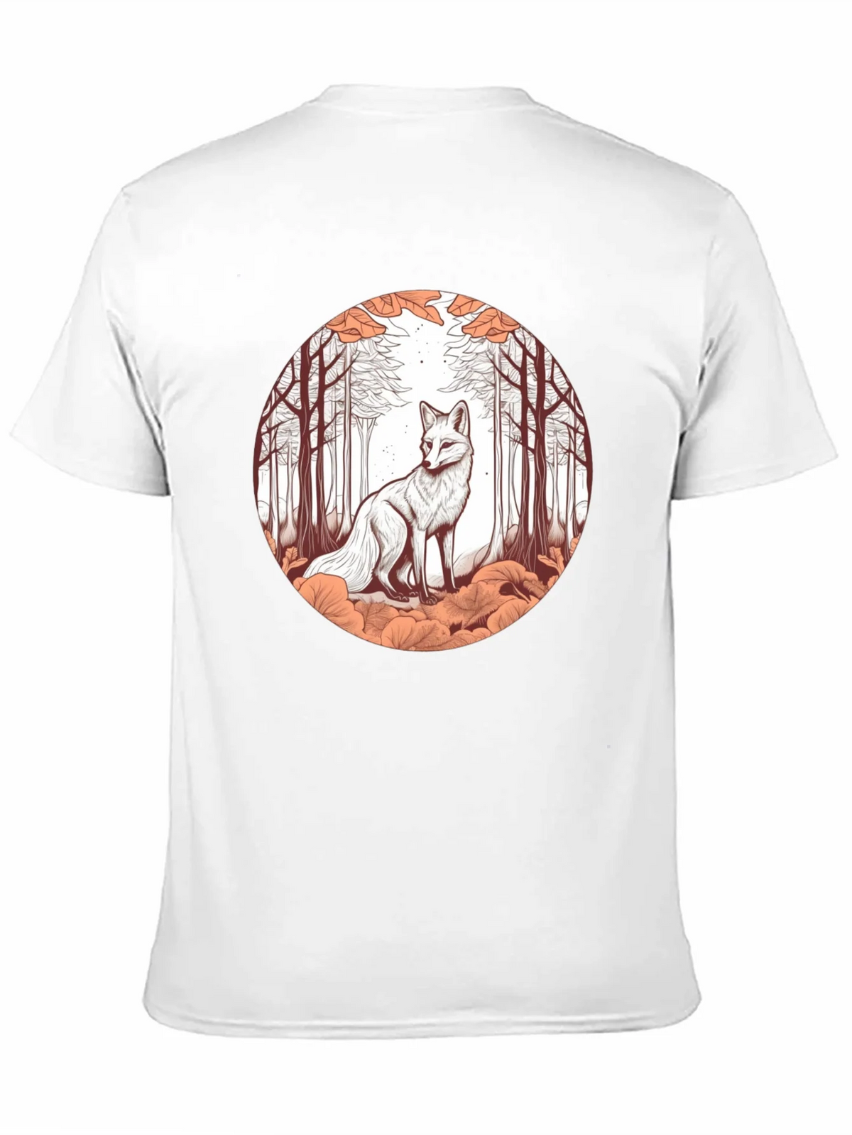 Fox in Forest Graphic Tee - Unique Art T-Shirt product image 10