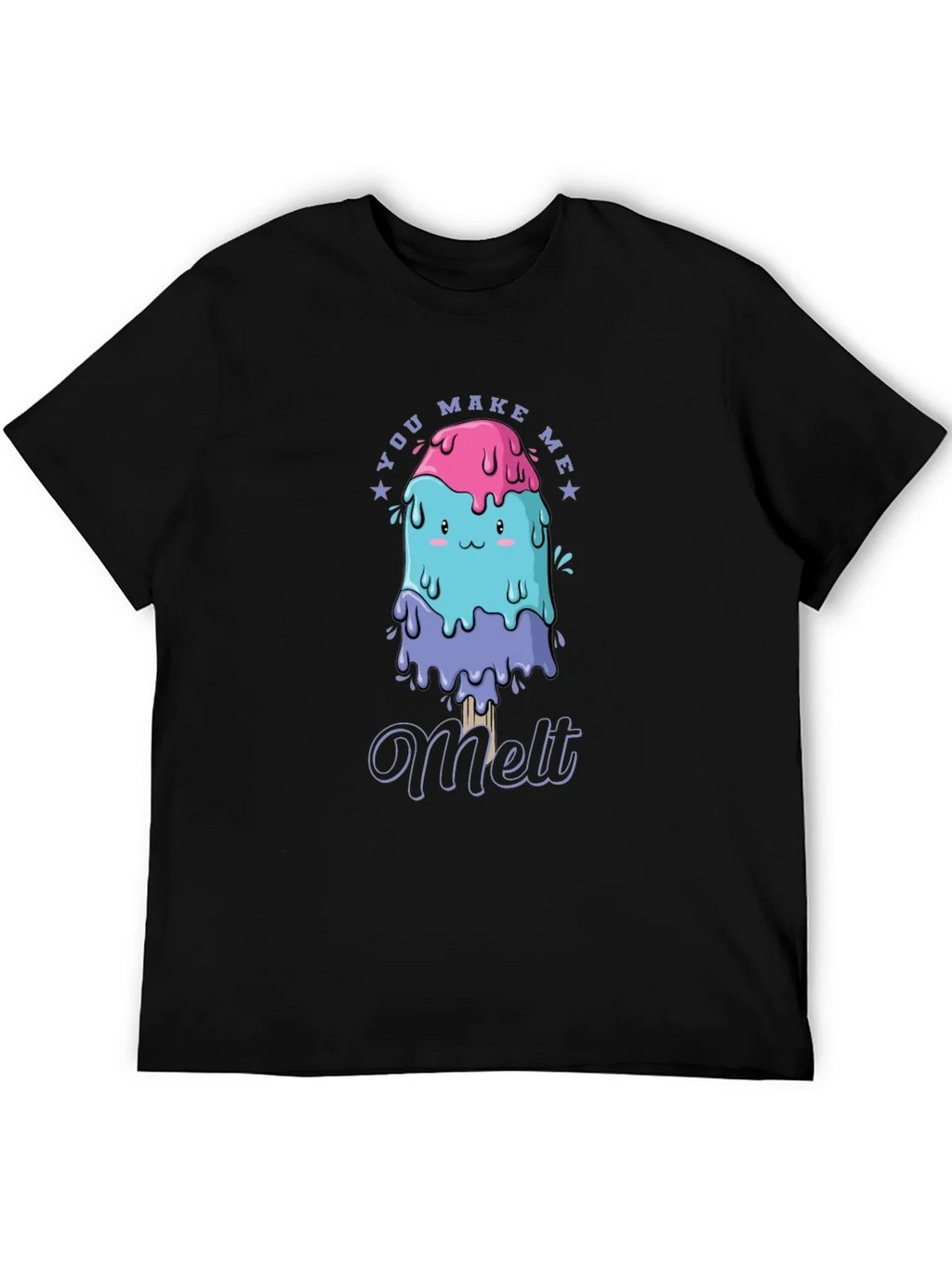 You Make Me Melt T-Shirt Cute Kawaii Ice Cream Tee Mens product image 5