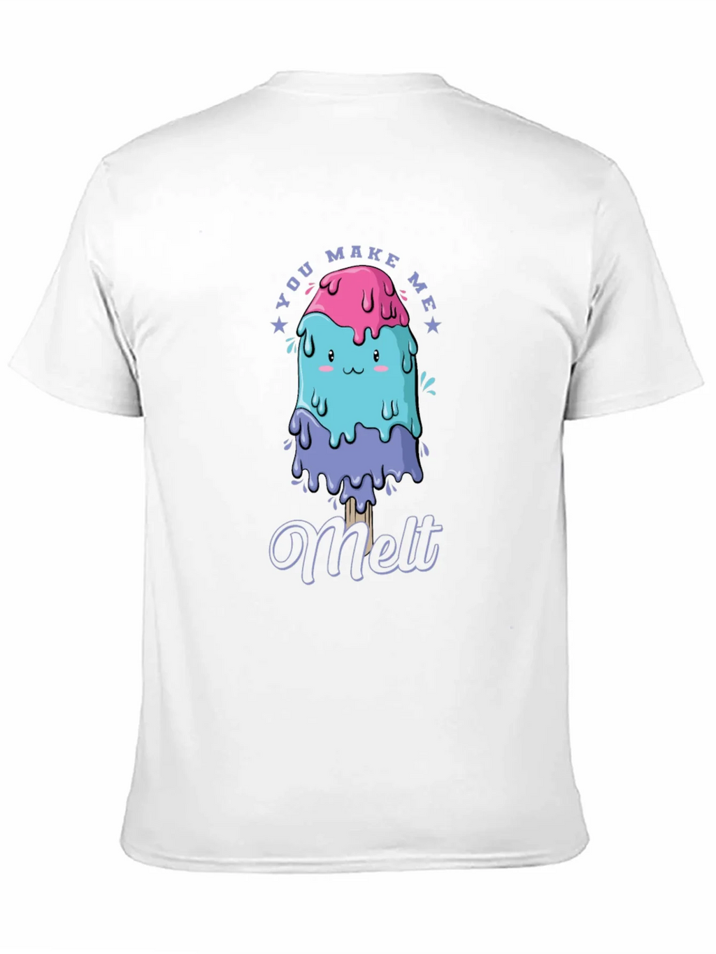 You Make Me Melt T-Shirt Cute Kawaii Ice Cream Tee Mens product image 10