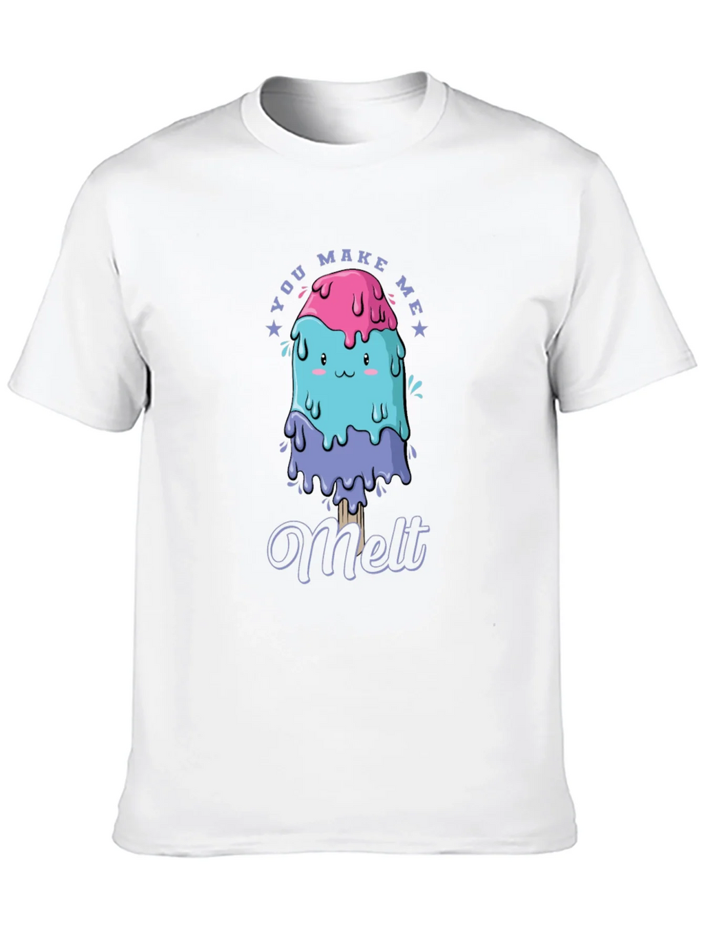 You Make Me Melt T-Shirt Cute Kawaii Ice Cream Tee Mens product image 9