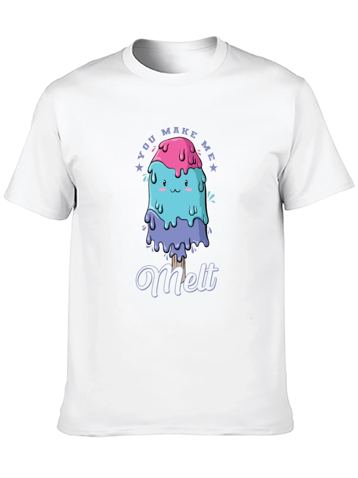 You Make Me Melt T-Shirt Cute Kawaii Ice Cream Tee Mens product image 9