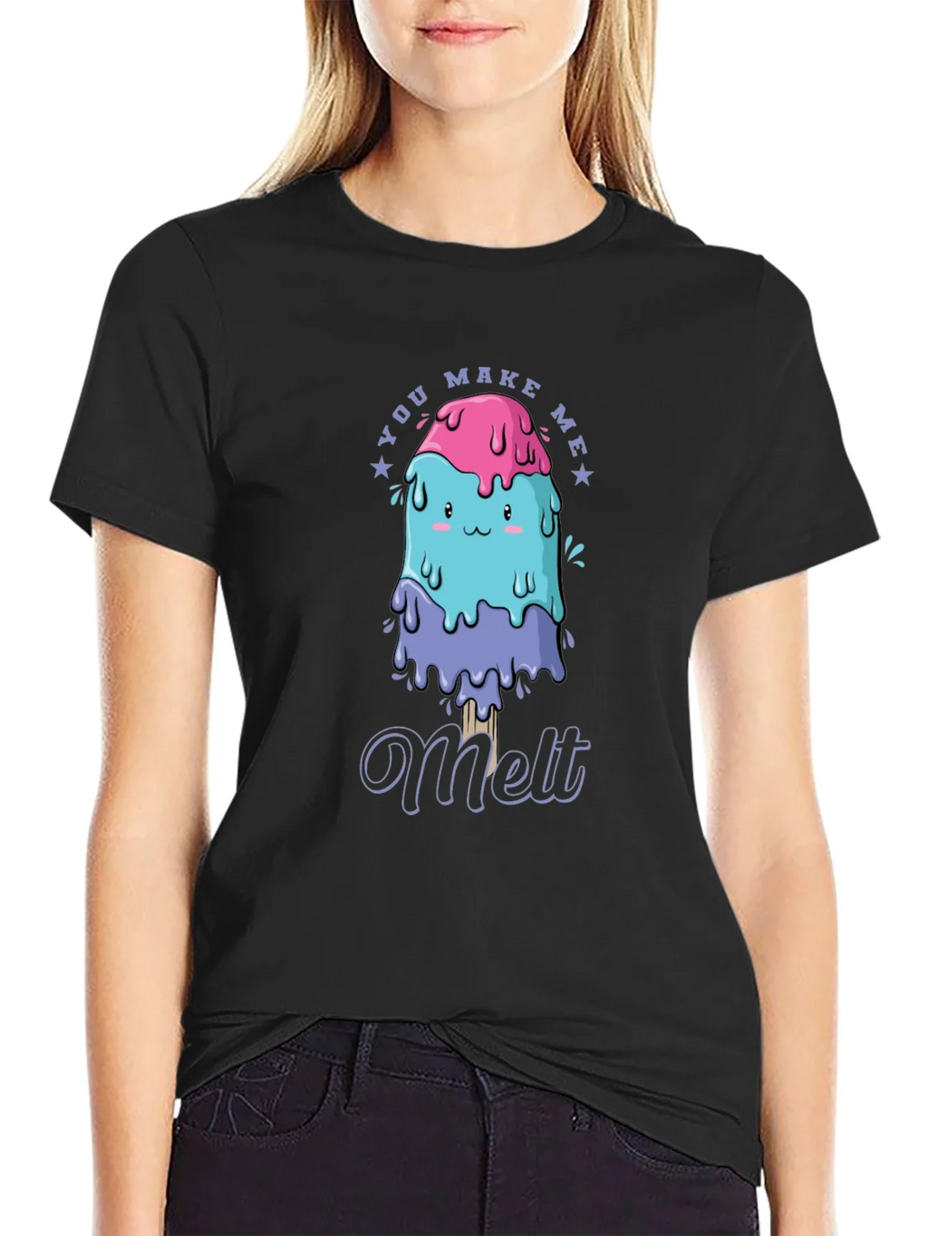You Make Me Melt T-Shirt Cute Kawaii Ice Cream Tee Mens product image 2
