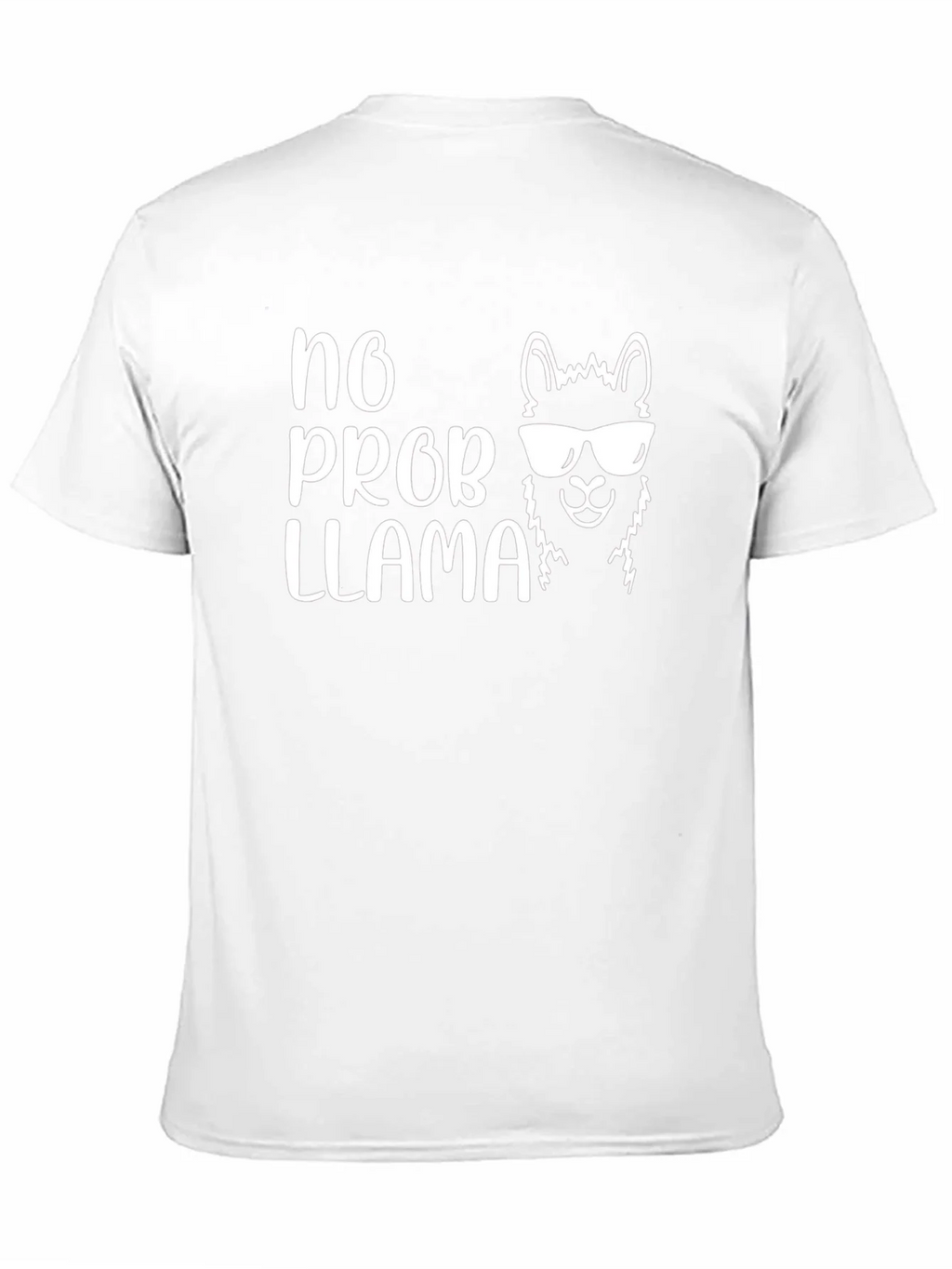 No Prob Llama Graphic T-Shirt - Black Cotton Tee product image 9