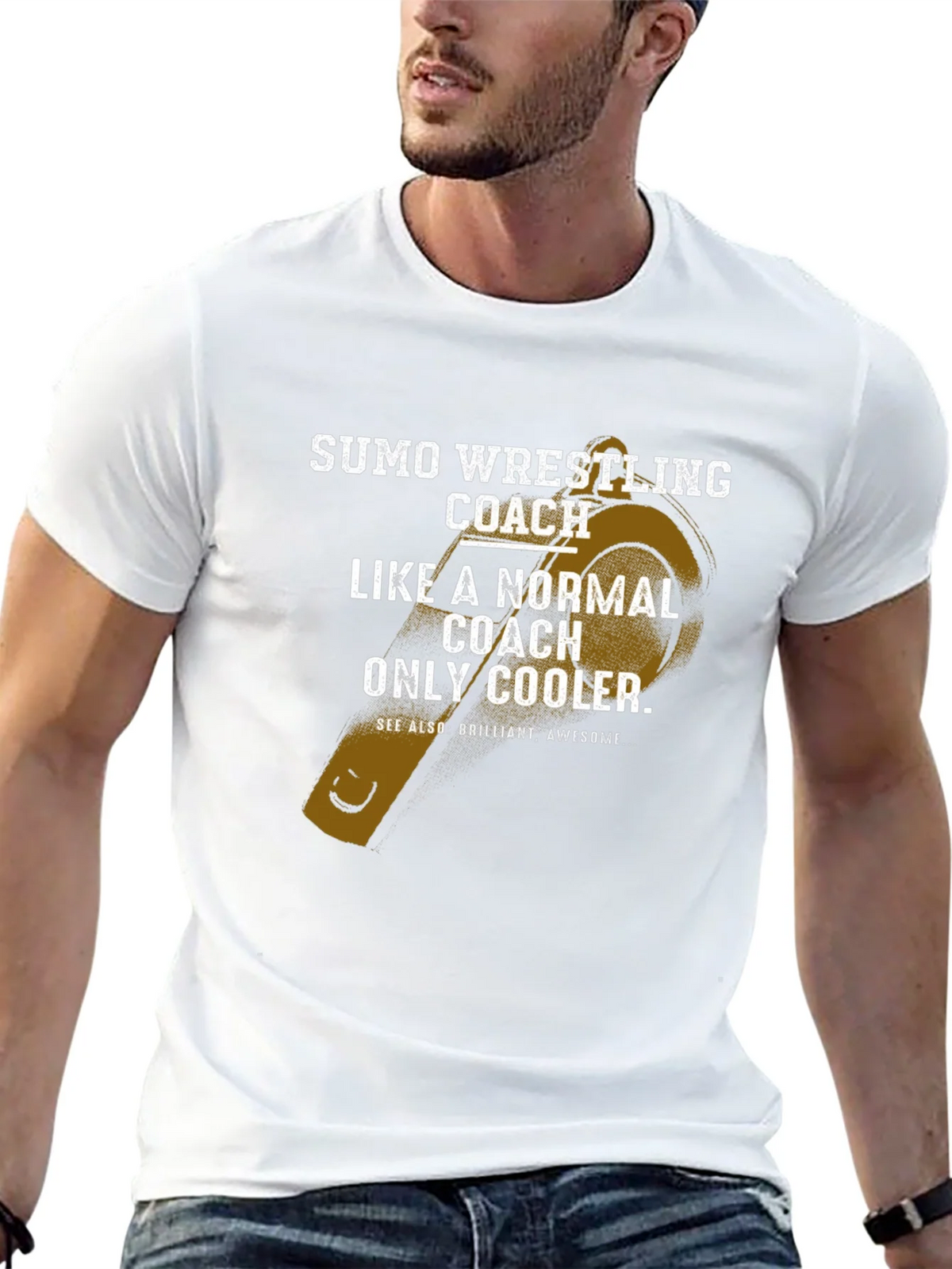 Sumo Wrestling Coach Graphic T-Shirt product image 12