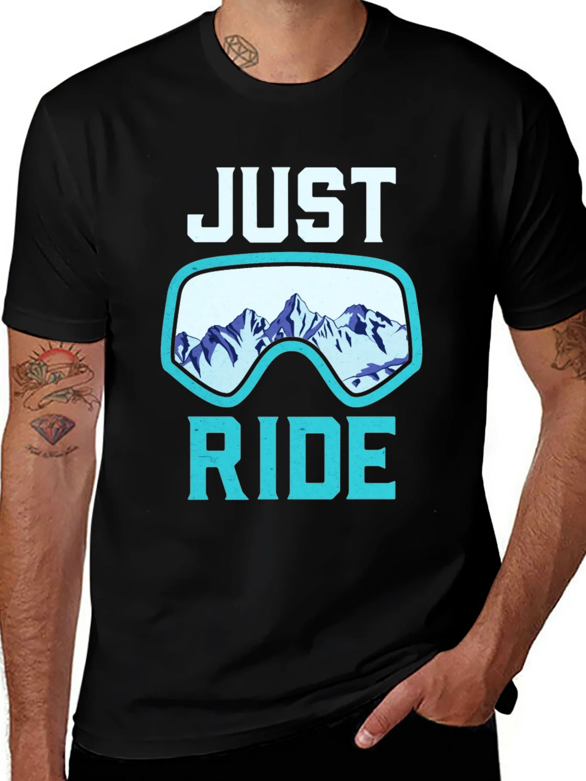 Just Ride Mountain Graphic T-Shirt - Adventure Ready product image 1