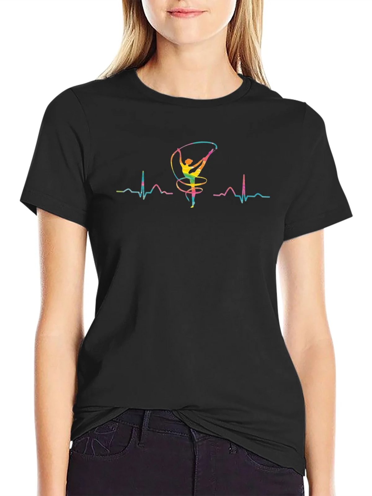 Rhythmic Gymnastics Heartbeat T-Shirt product image 2