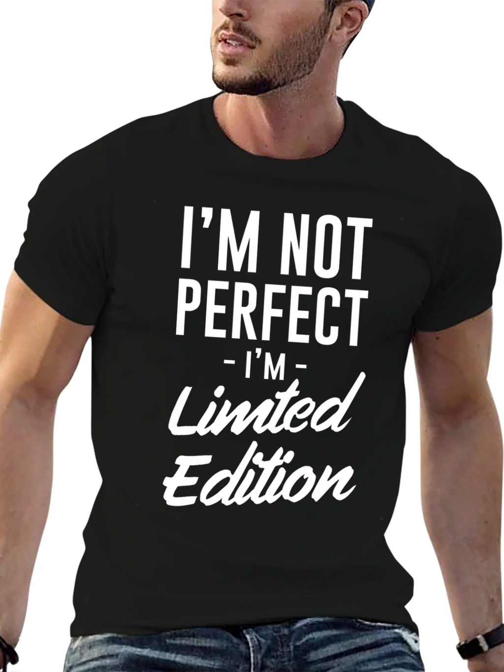 Im Not Perfect Limited Edition Black Tee product image 6