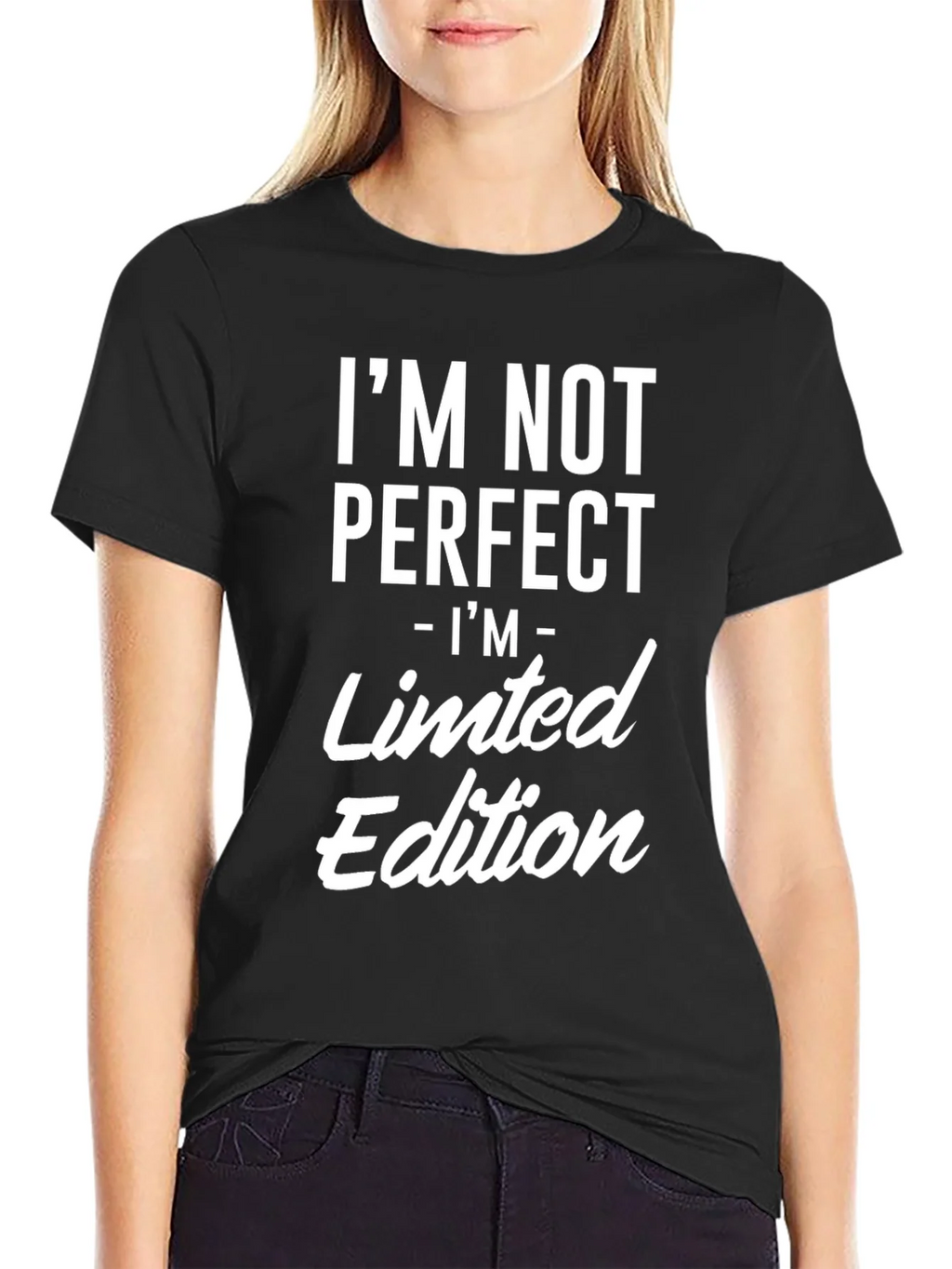 Im Not Perfect Limited Edition Black Tee product image 2