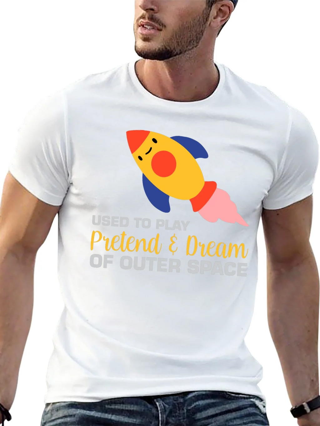Outer Space Dream T-Shirt - Play Pretend Rocket Design product image 10