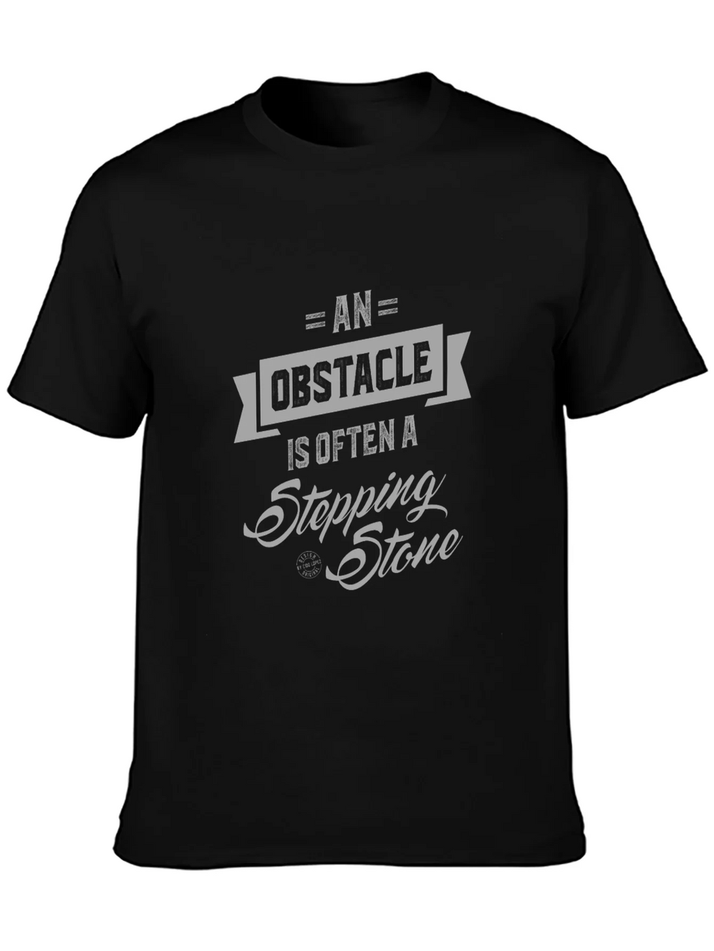 Obstacle Stepping Stone Graphic Tee - Motivational Design product image 3