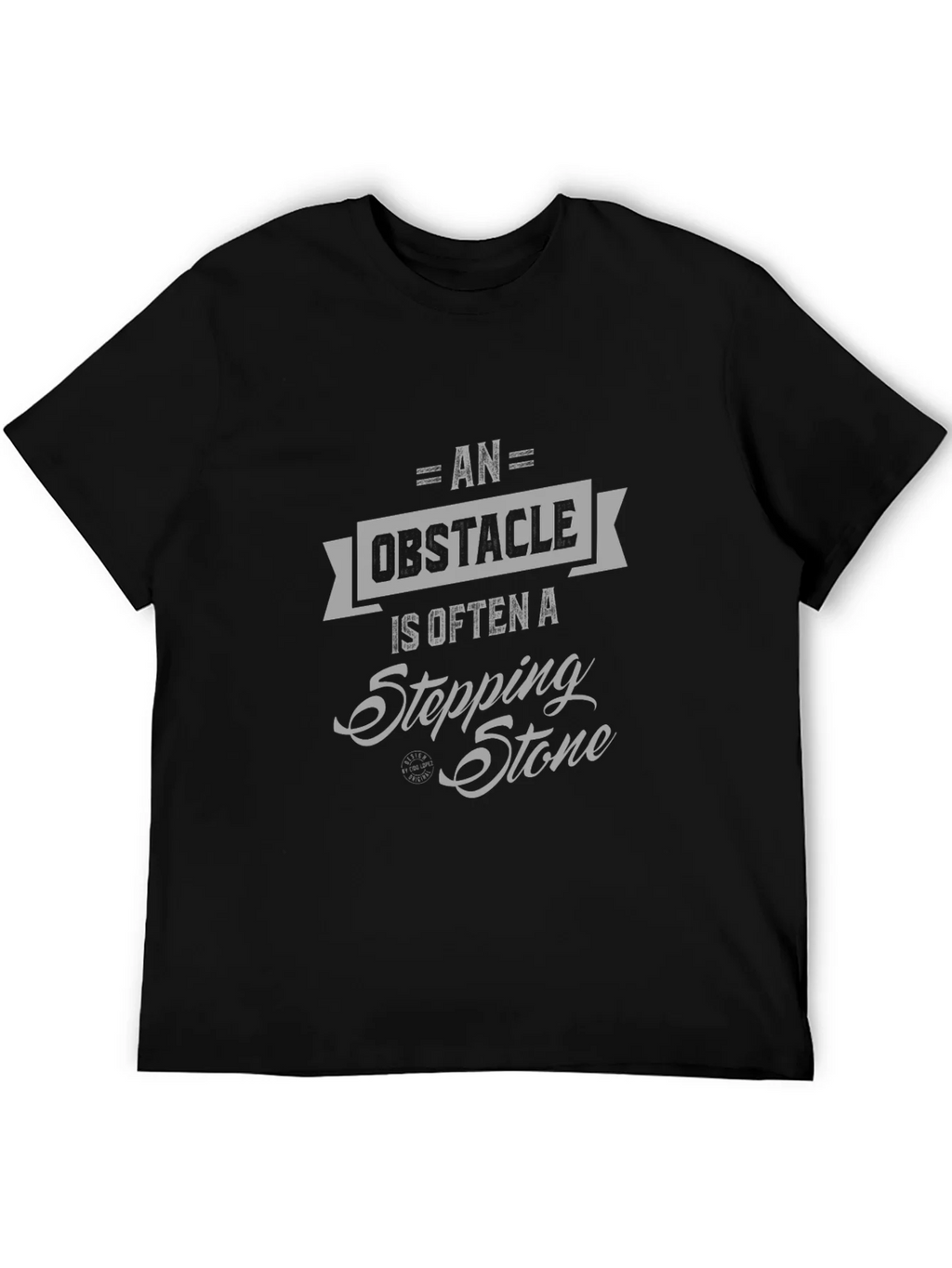 Obstacle Stepping Stone Graphic Tee - Motivational Design product image 5