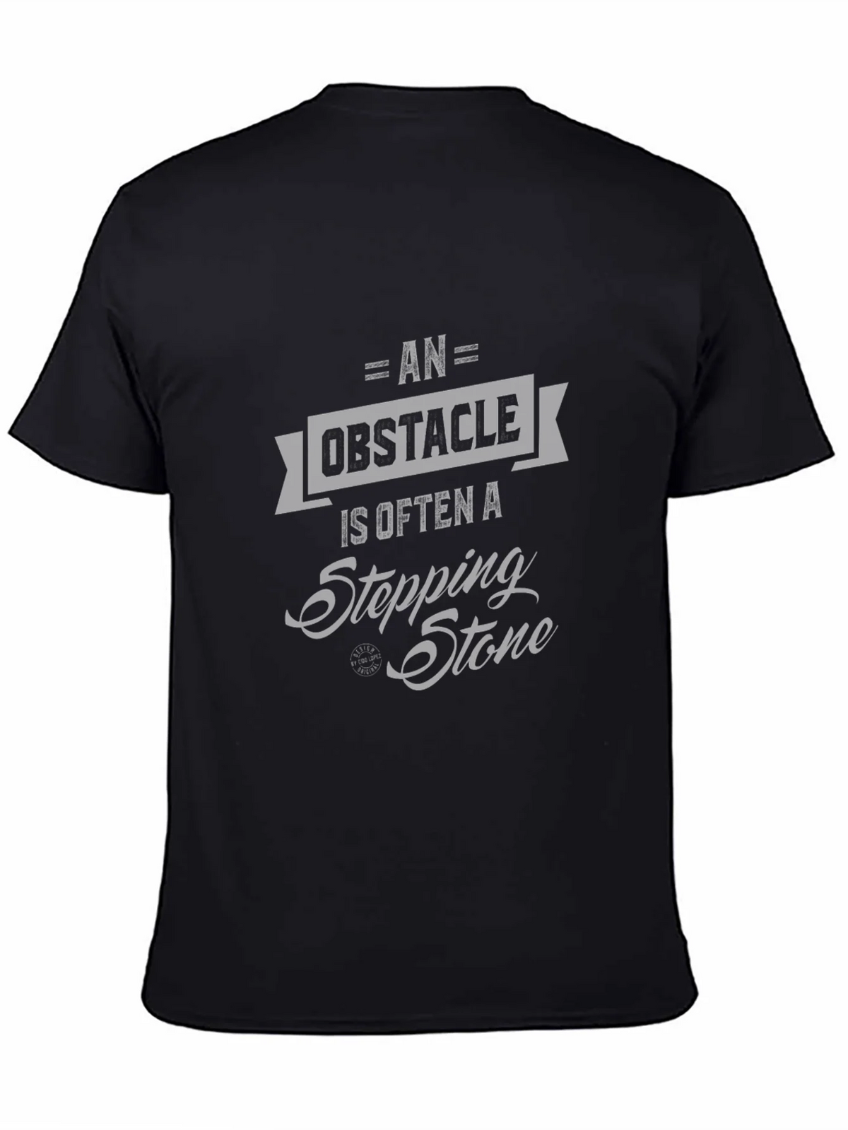 Obstacle Stepping Stone Graphic Tee - Motivational Design product image 4