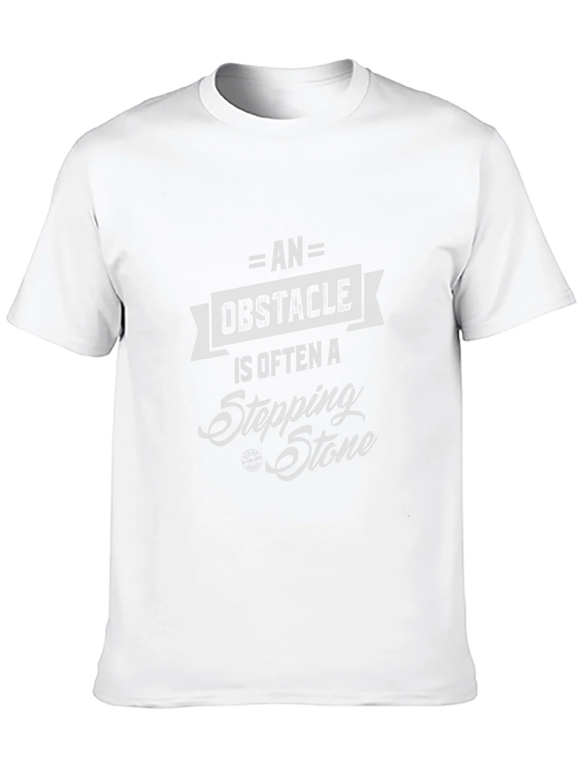 Obstacle Stepping Stone Graphic Tee - Motivational Design product image 9