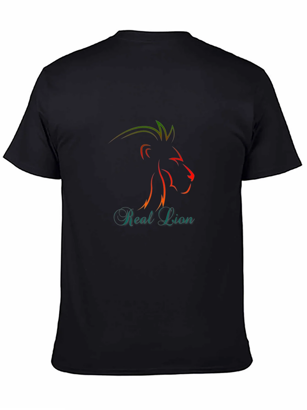 Stylish Black T-Shirt with Lion Graphic product image 4