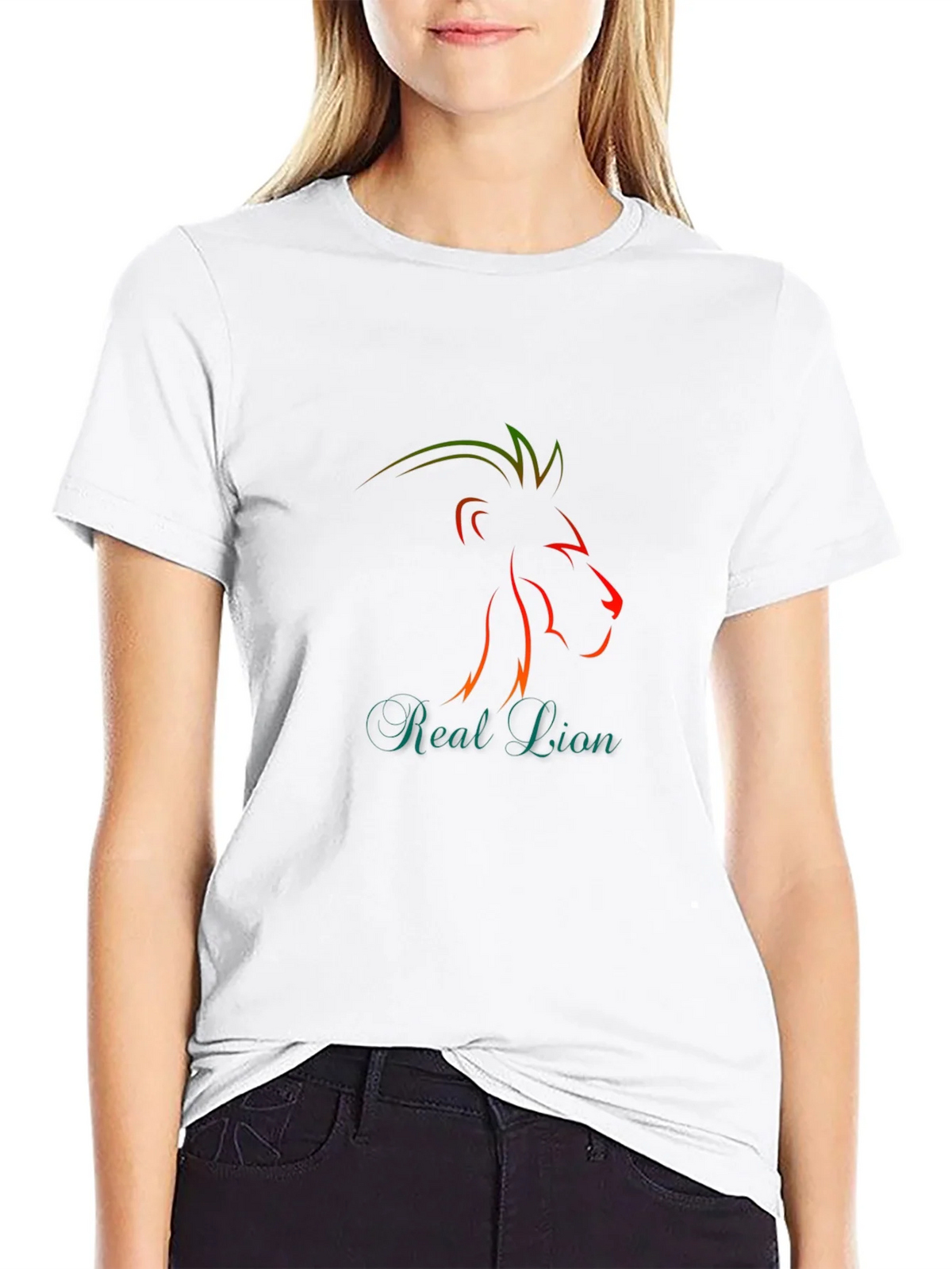 Stylish Black T-Shirt with Lion Graphic product image 8