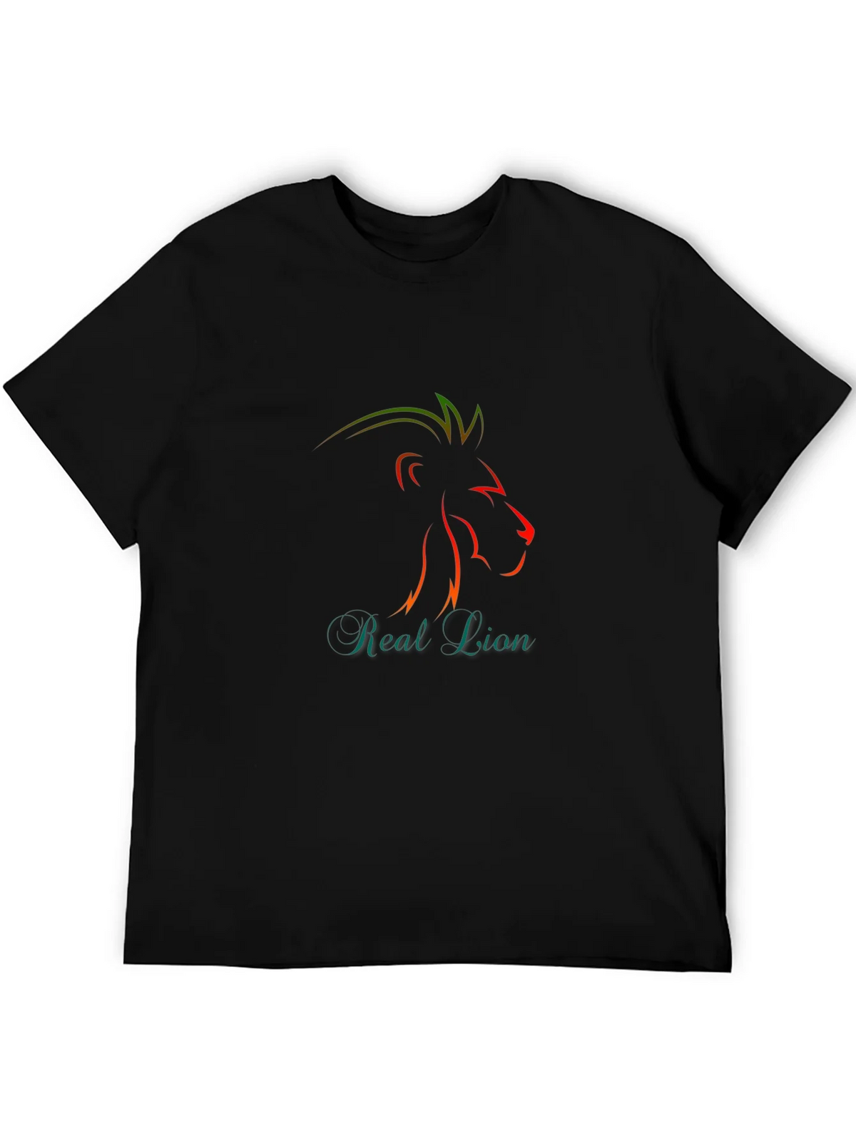 Stylish Black T-Shirt with Lion Graphic product image 5