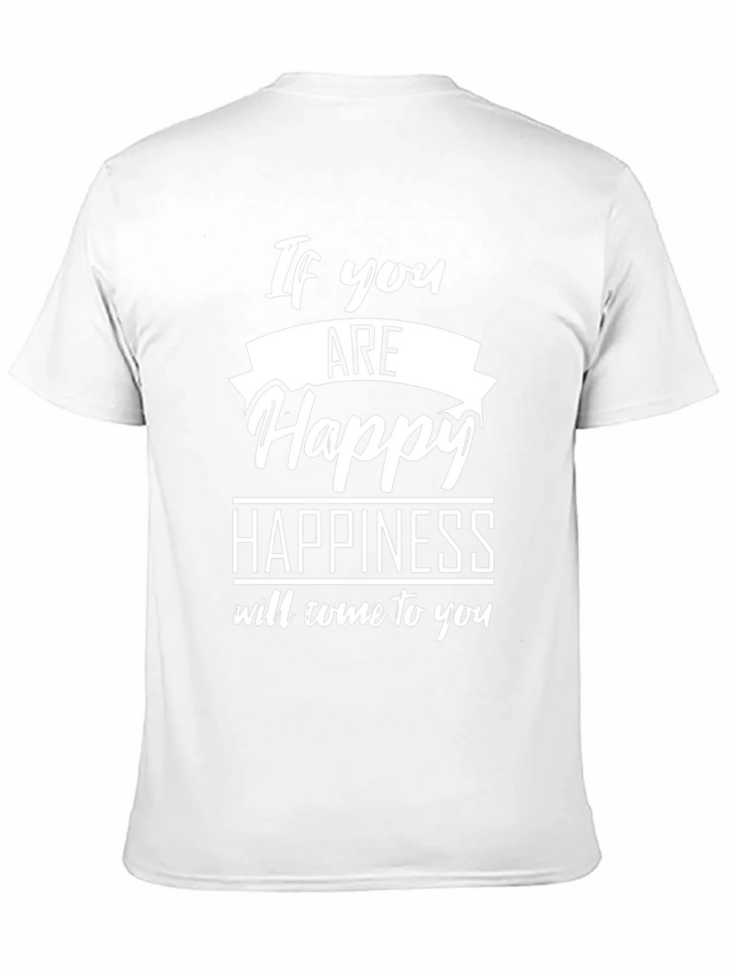 Happy Graphic Black T-Shirt - Inspirational Tee product image 10