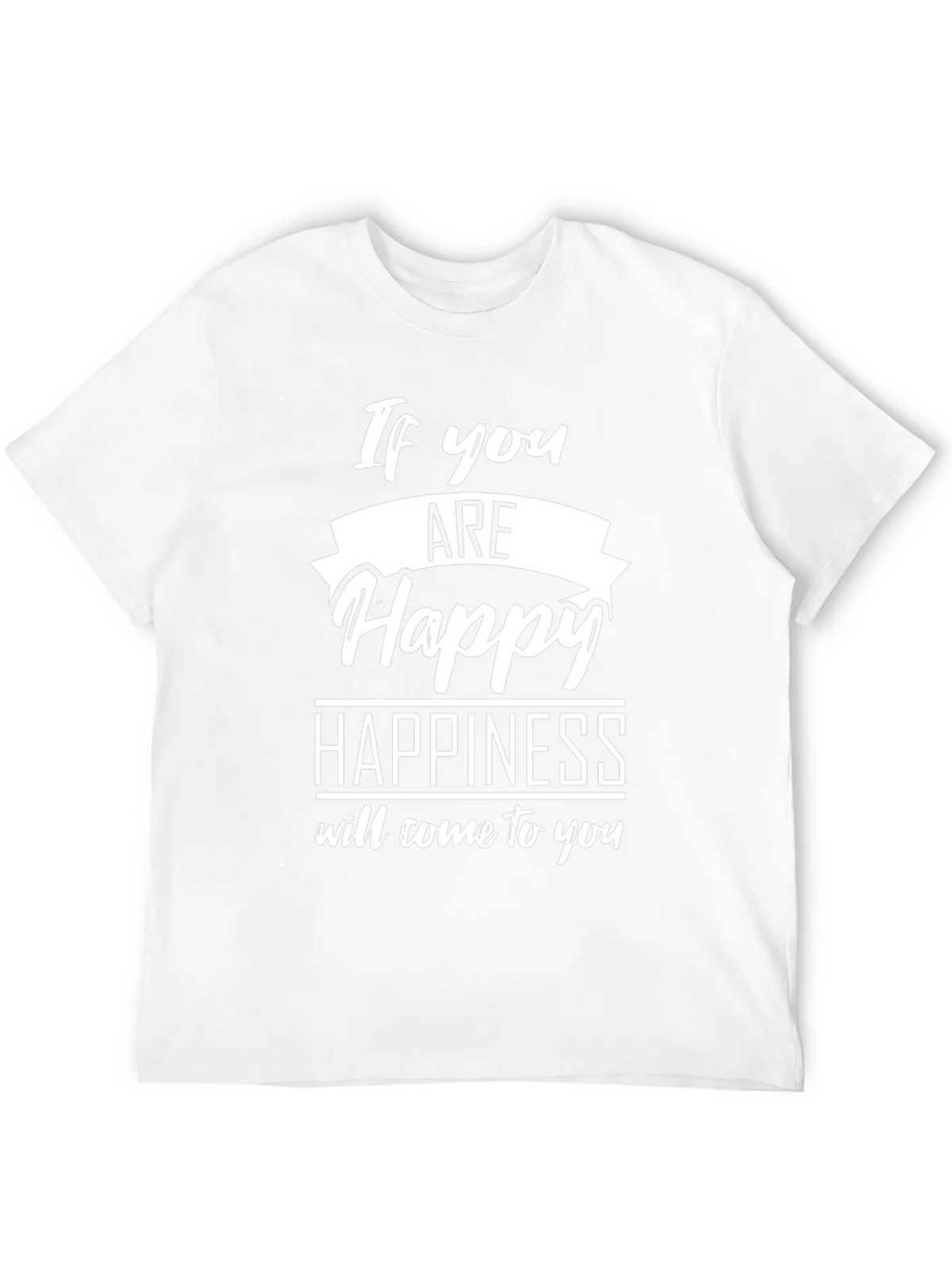 Happy Graphic Black T-Shirt - Inspirational Tee product image 11