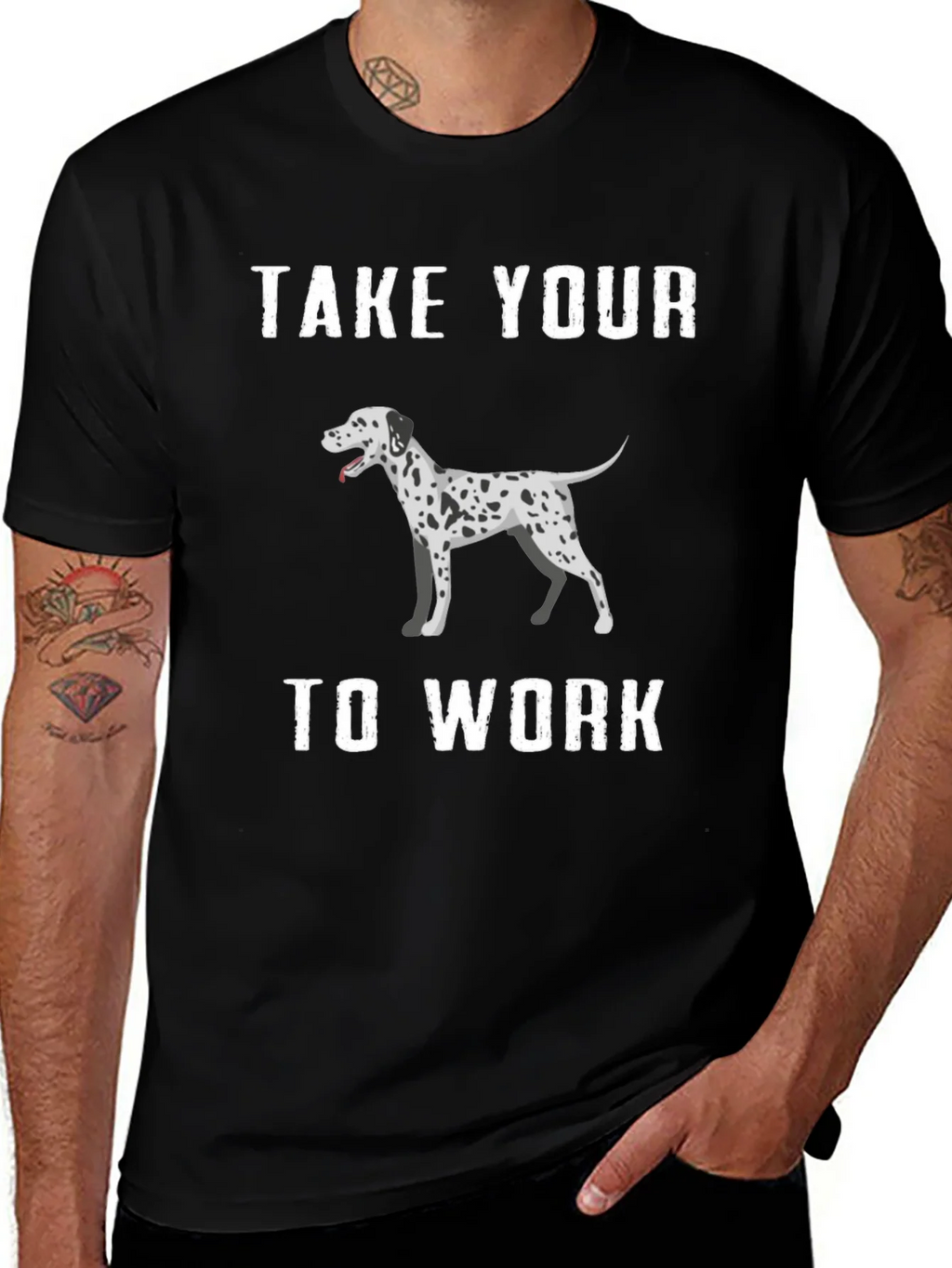 Dalmatian Dog T-Shirt Take Your To Work product image 1