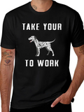 Dalmatian Dog T-Shirt Take Your To Work product image 1