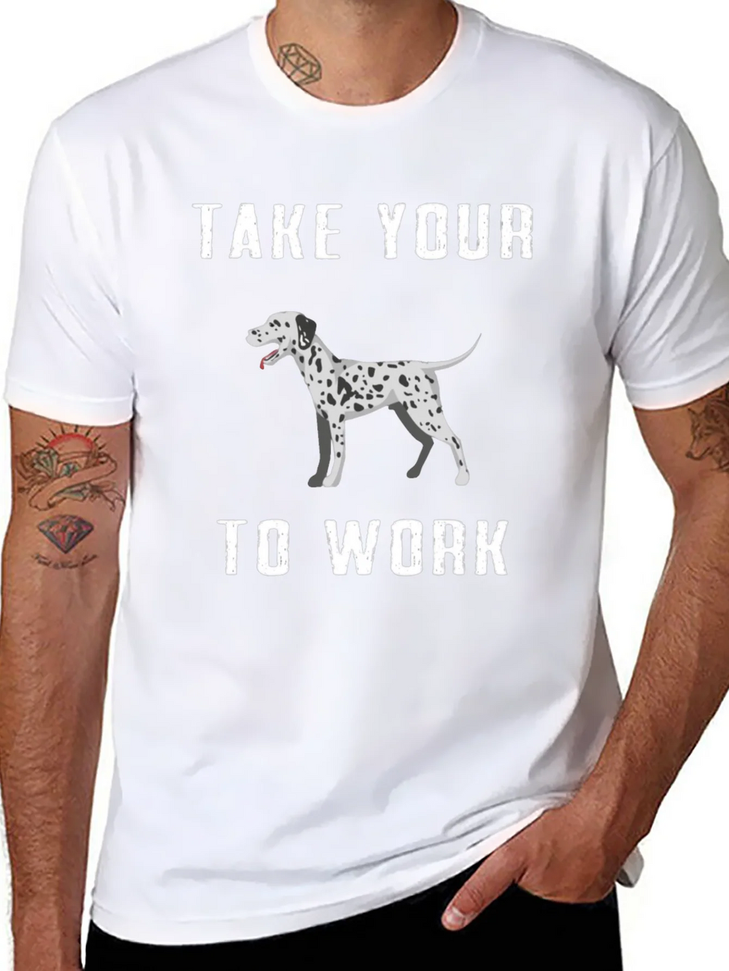 Dalmatian Dog T-Shirt Take Your To Work product image 7