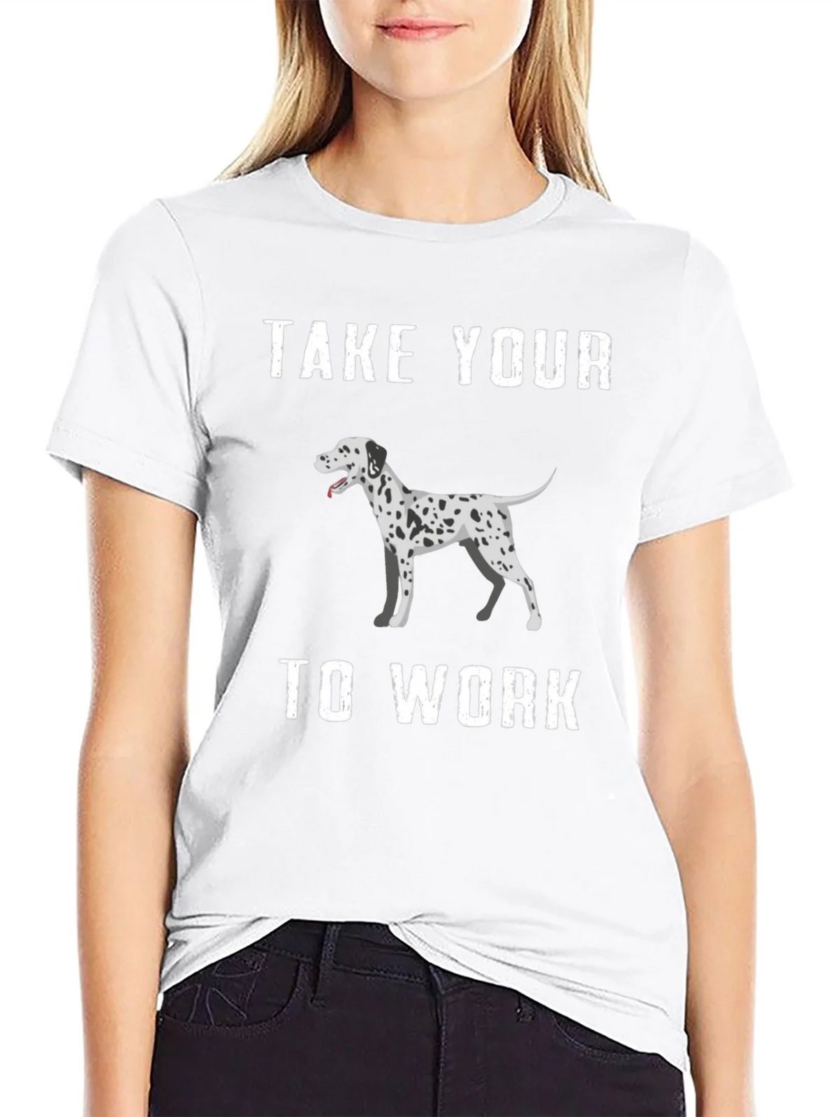 Dalmatian Dog T-Shirt Take Your To Work product image 8