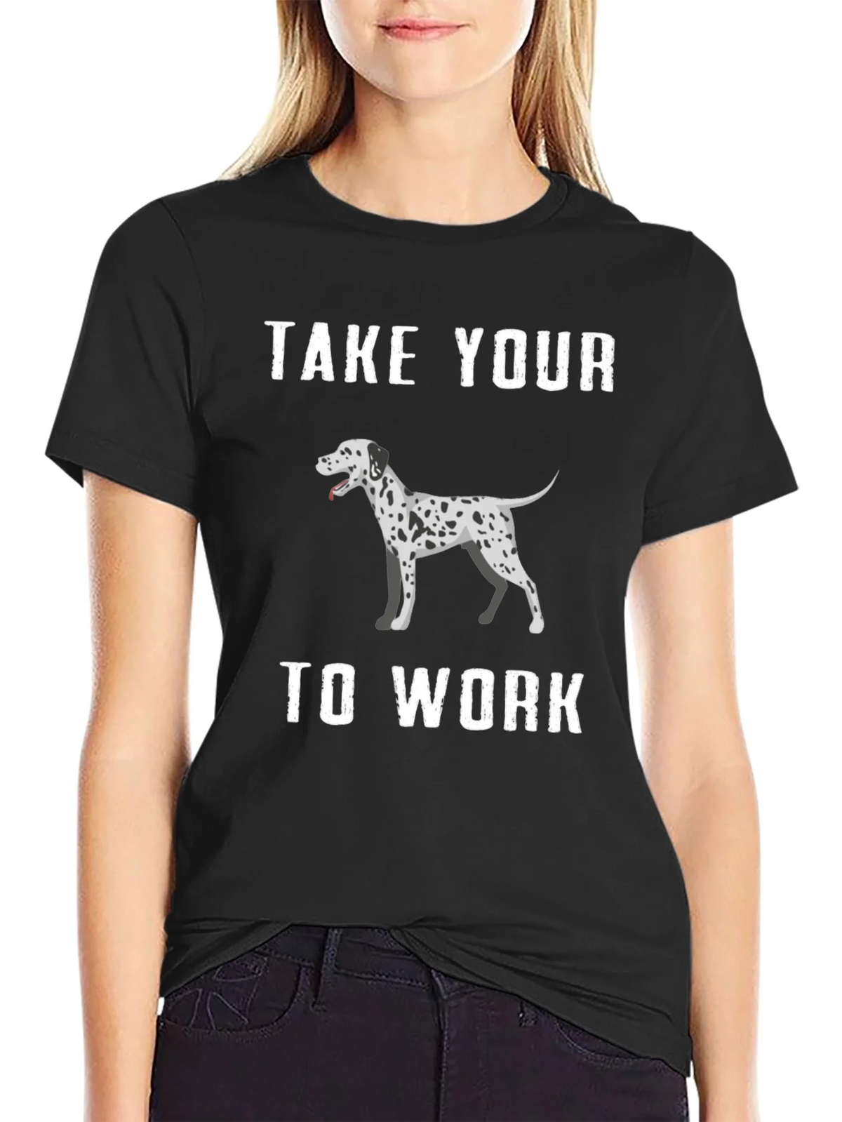 Dalmatian Dog T-Shirt Take Your To Work product image 2