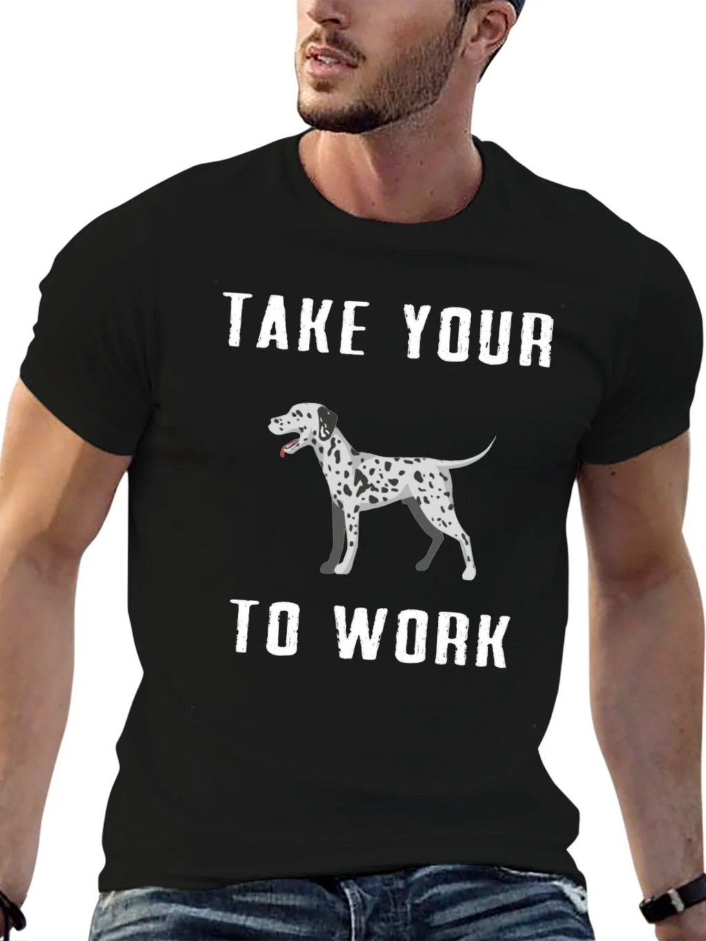 Dalmatian Dog T-Shirt Take Your To Work product image 6