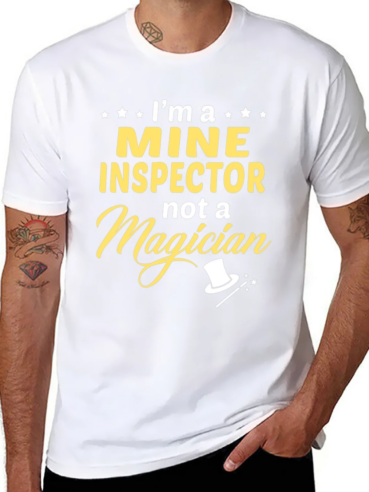 Mine Inspector T-Shirt: Not a Magician Funny Gift product image 7