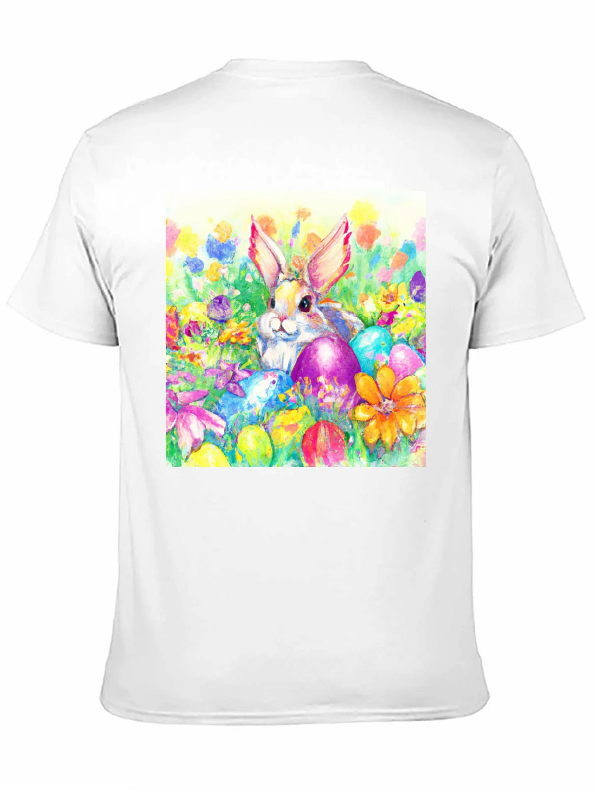 Easter Bunny T-Shirt: Watercolor Floral Eggs product image 10