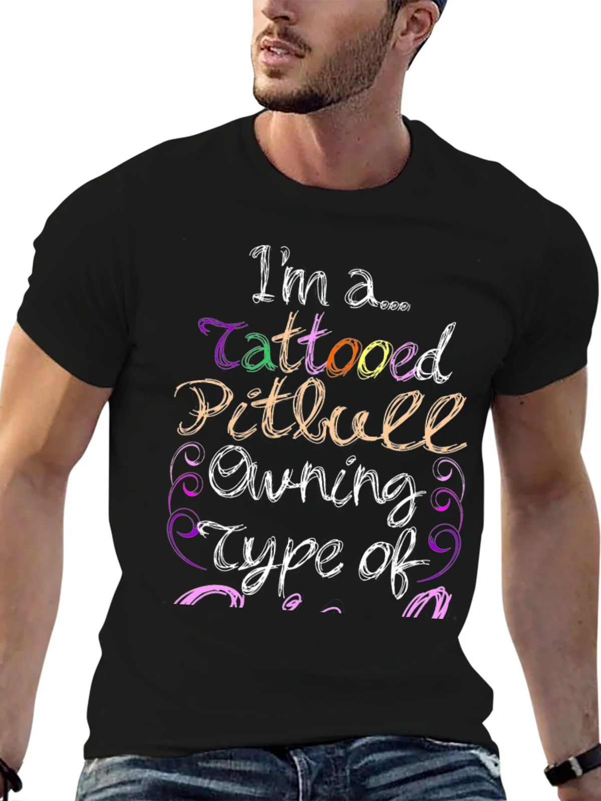 Tattooed Pitbull Owning Type T-Shirt product image 6
