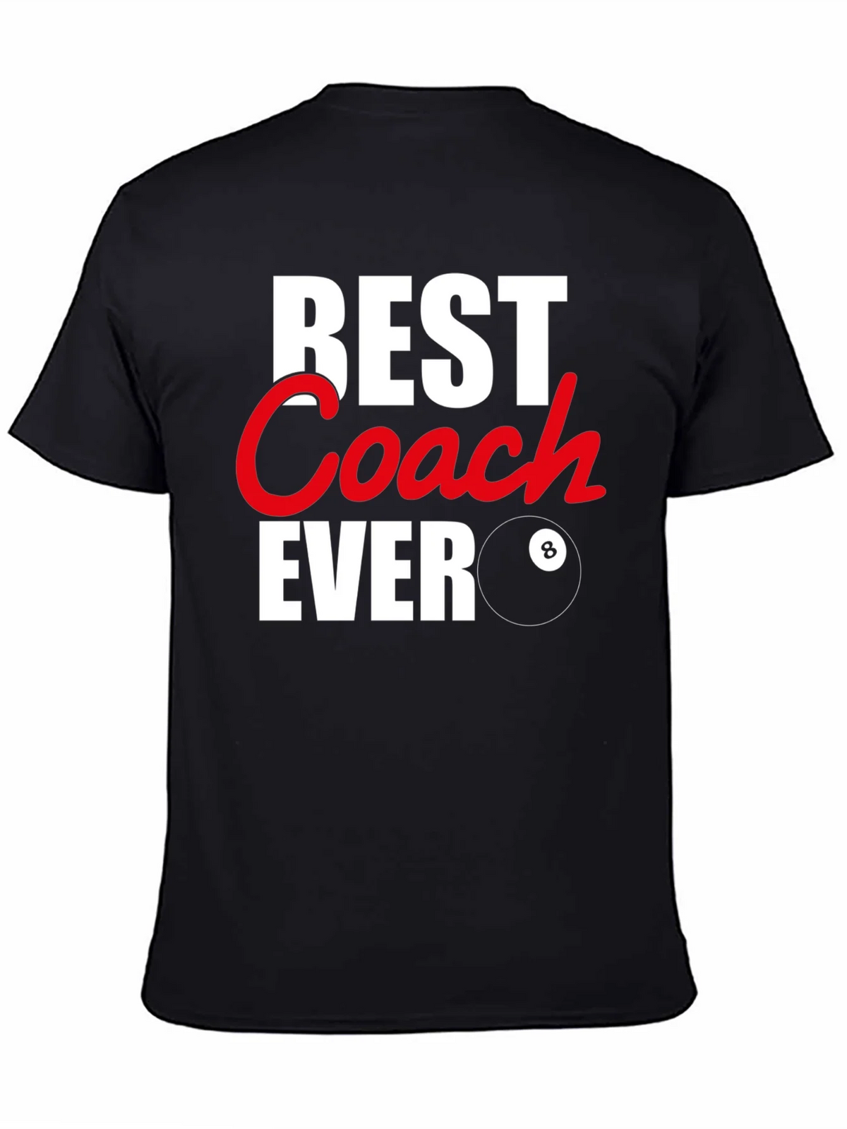Best Coach Ever Graphic T-Shirt - Pool Billiards product image 4