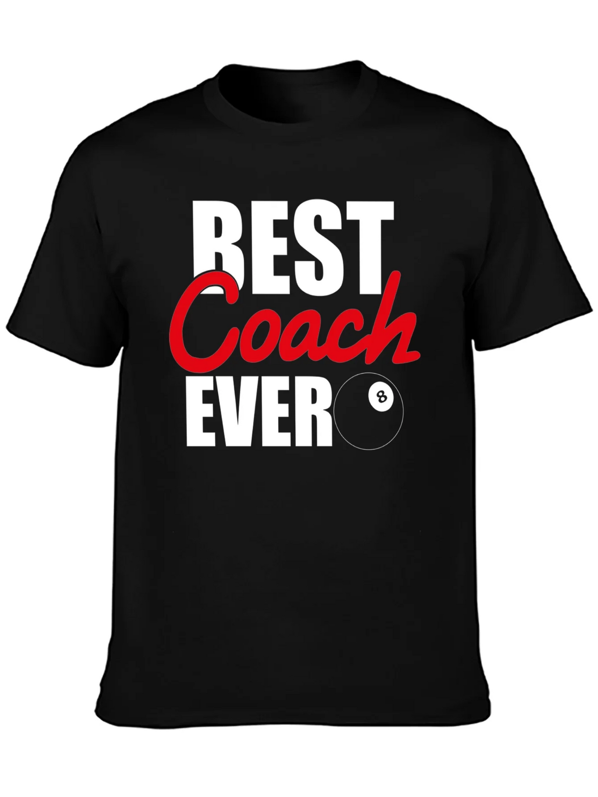 Best Coach Ever Graphic T-Shirt - Pool Billiards product image 3