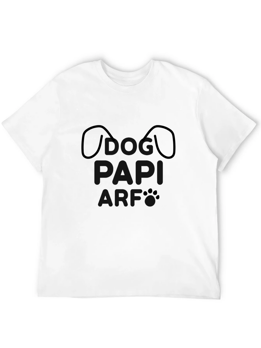 Minimalist Dog Face Black T-Shirt product image 11