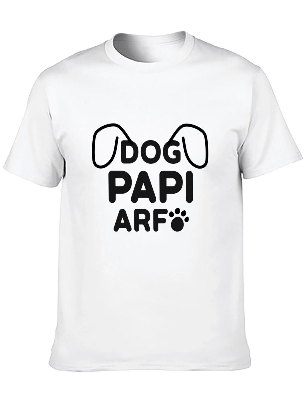 Minimalist Dog Face Black T-Shirt product image 9