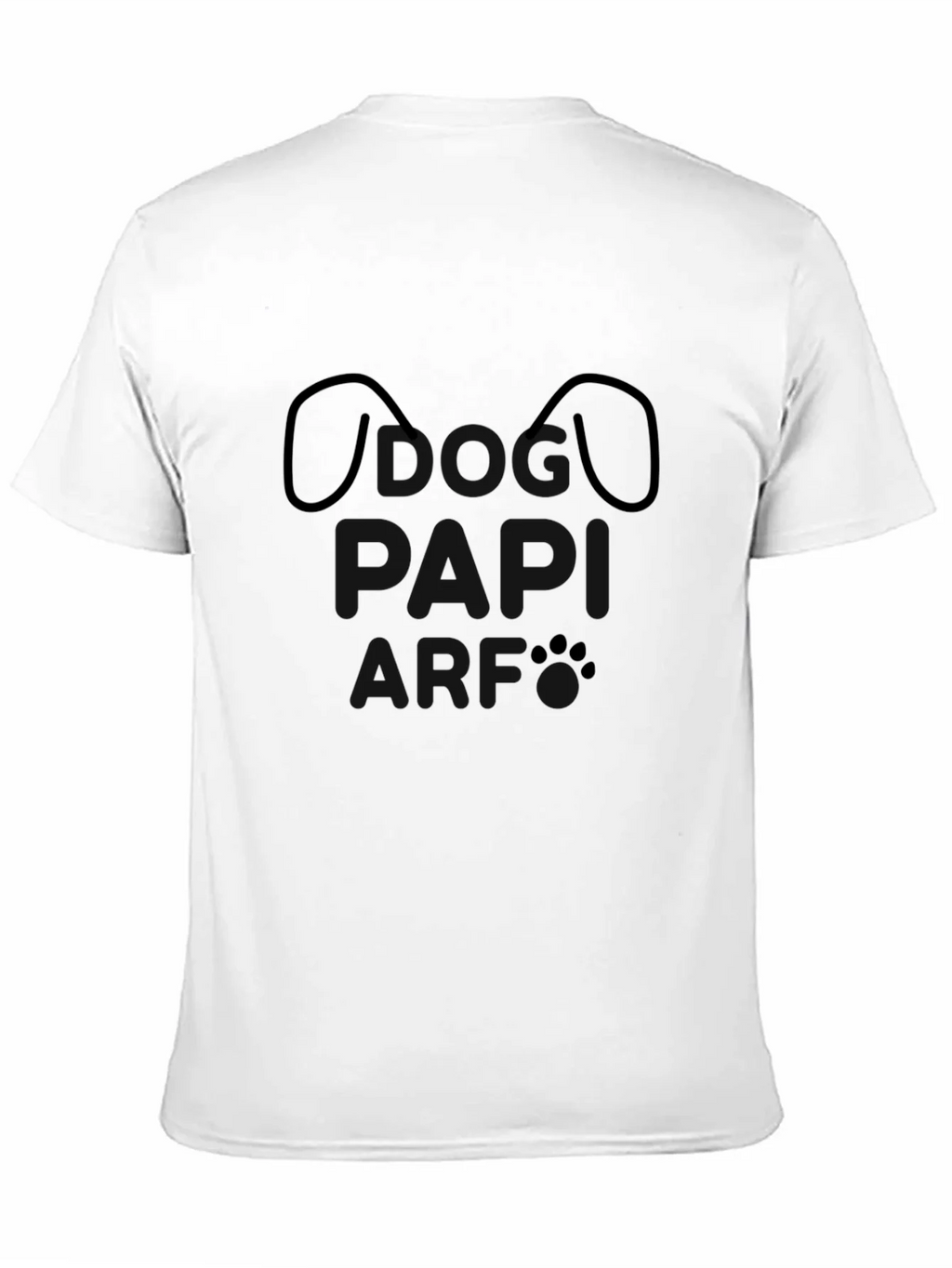 Minimalist Dog Face Black T-Shirt product image 10