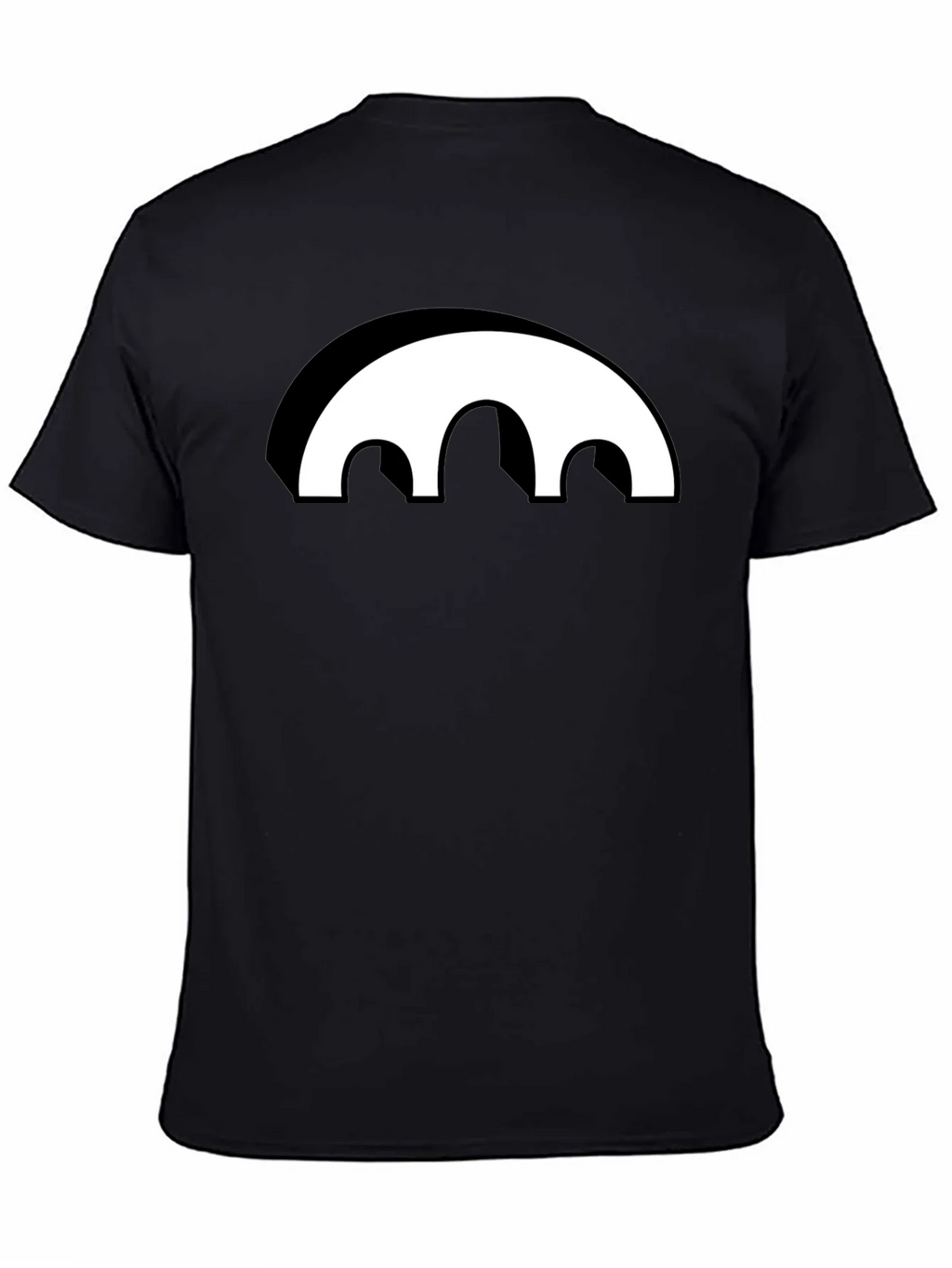 Black Graphic Tee - Abstract Arch Design product image 4