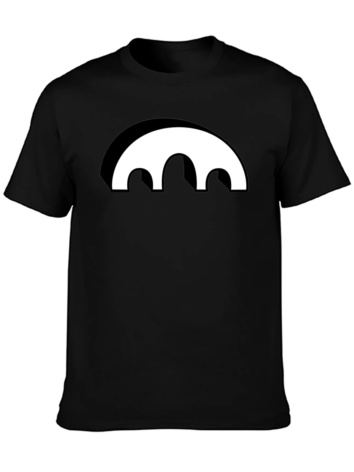 Black Graphic Tee - Abstract Arch Design product image 3