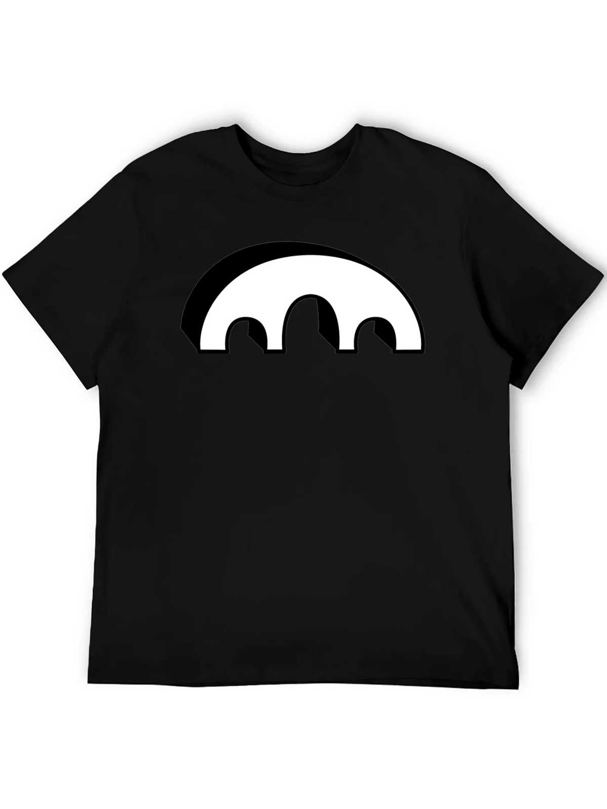 Black Graphic Tee - Abstract Arch Design product image 5