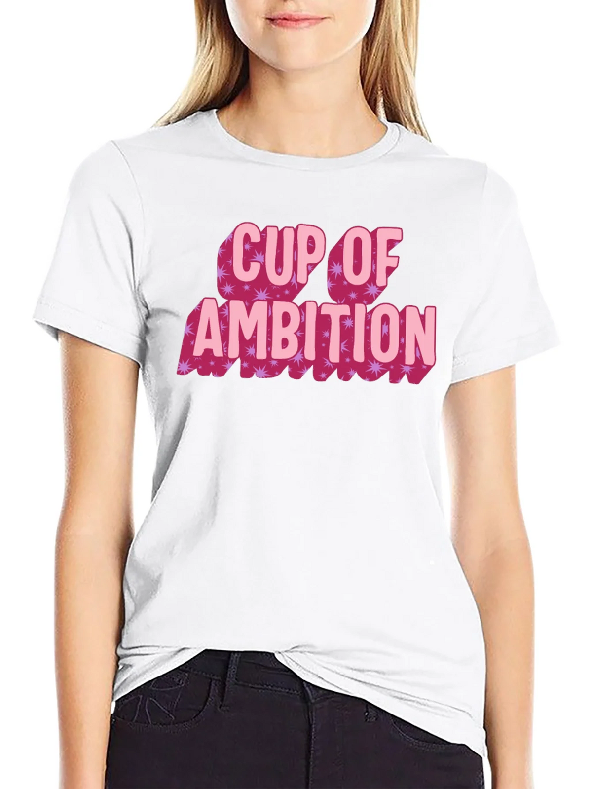Cup of Ambition Graphic Tee - Black