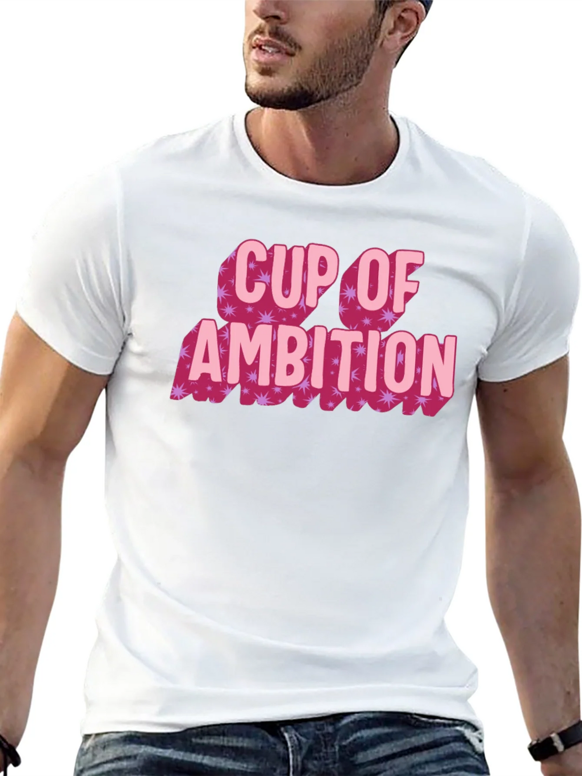 Cup of Ambition Graphic Tee - Black