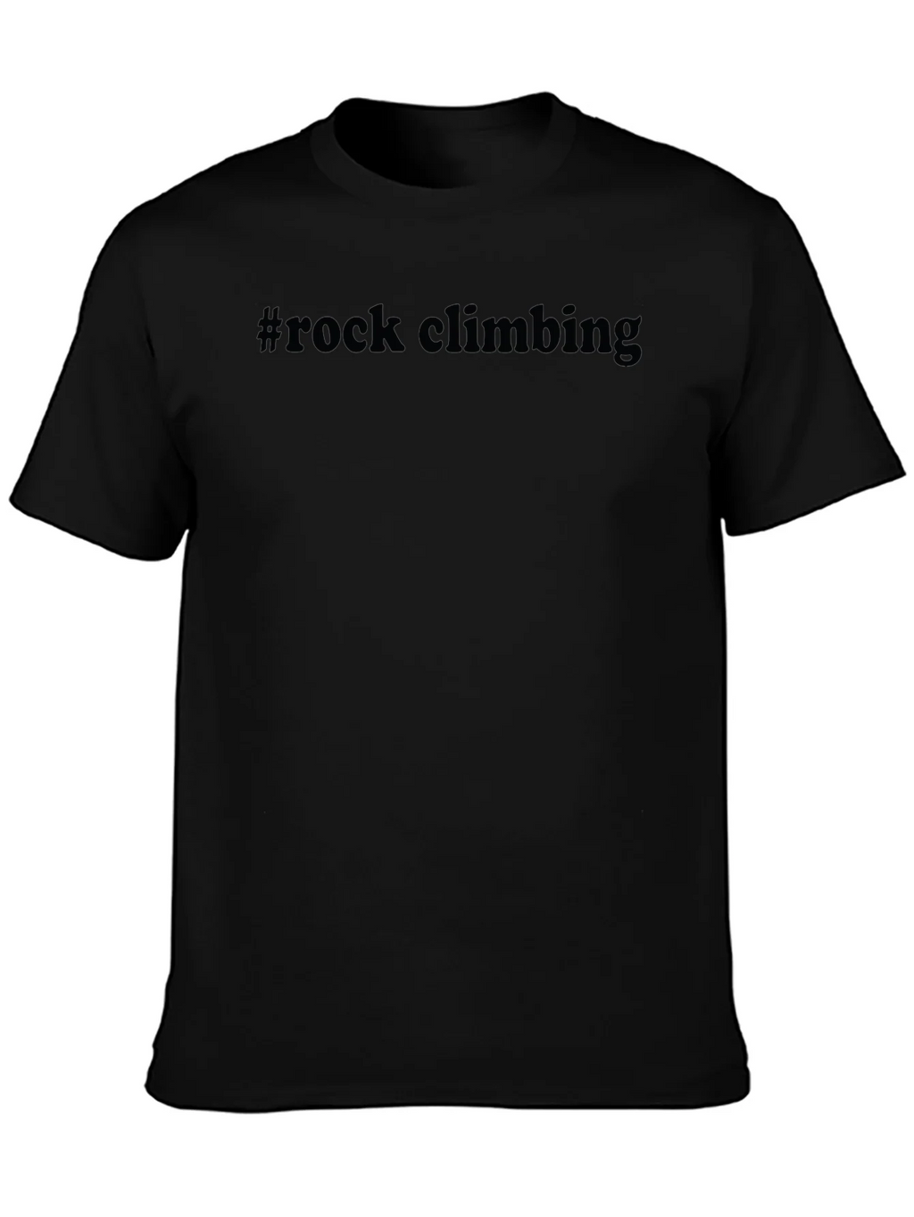#Rock Climbing Black Graphic Tee product image 3