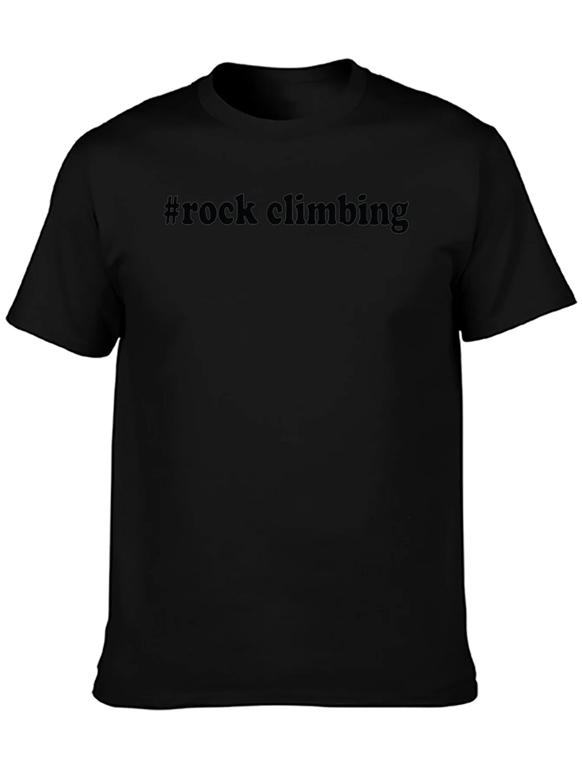#Rock Climbing Black Graphic Tee product image 3