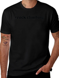#Rock Climbing Black Graphic Tee product image 1