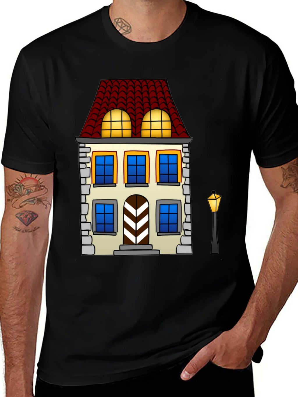 Vintage House Graphic Tee - Unique Design product image 1