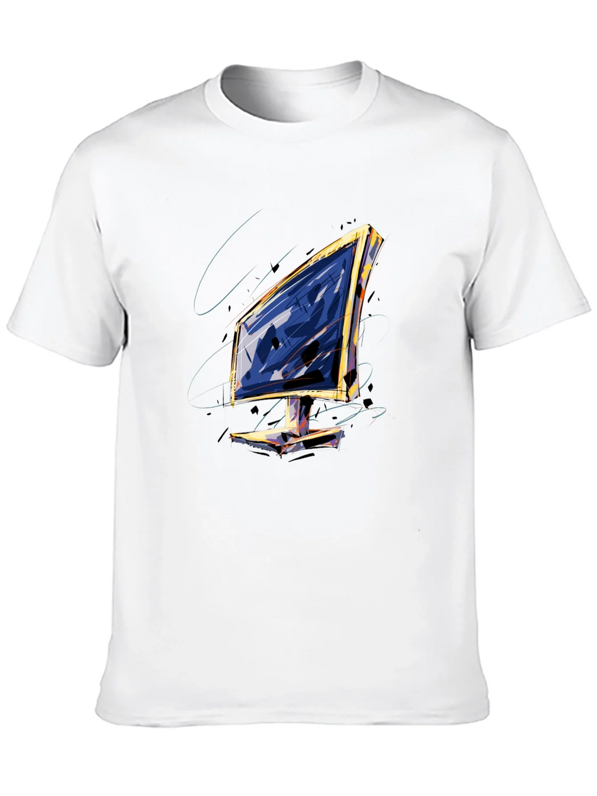 Abstract Monitor Graphic Tee product image 9