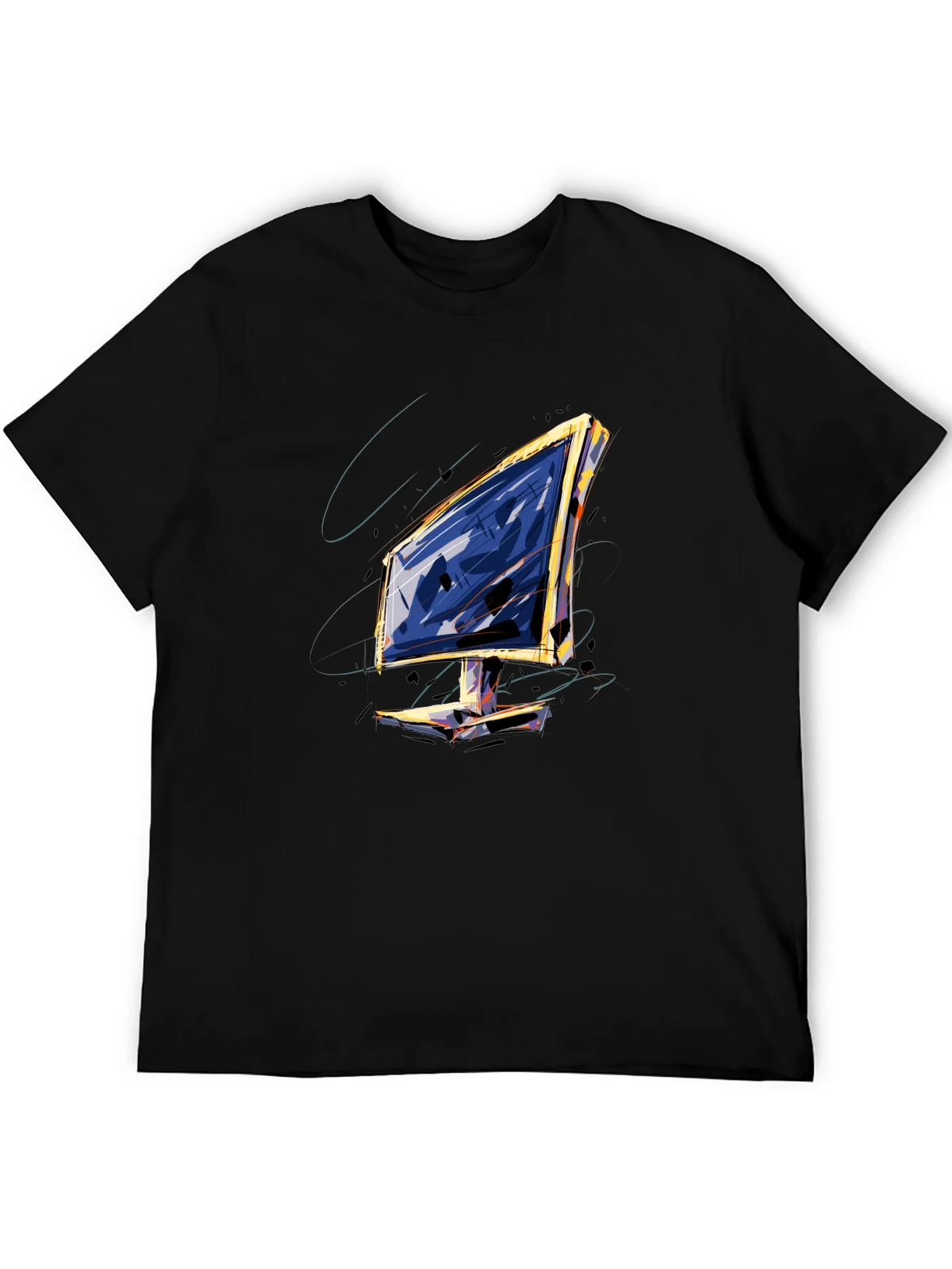 Abstract Monitor Graphic Tee product image 5