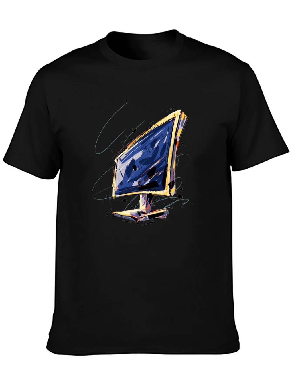 Abstract Monitor Graphic Tee product image 3